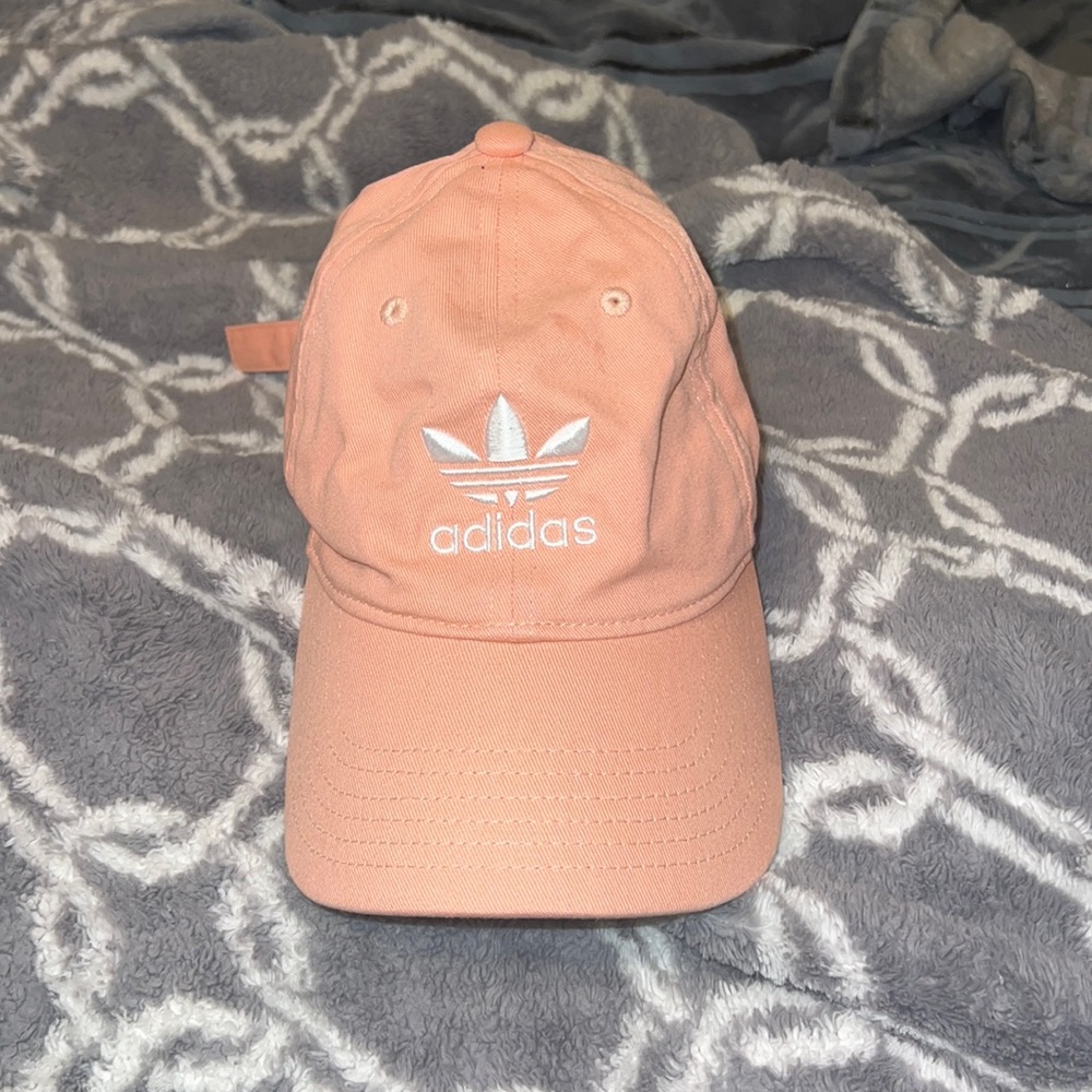 Pink adidas hat